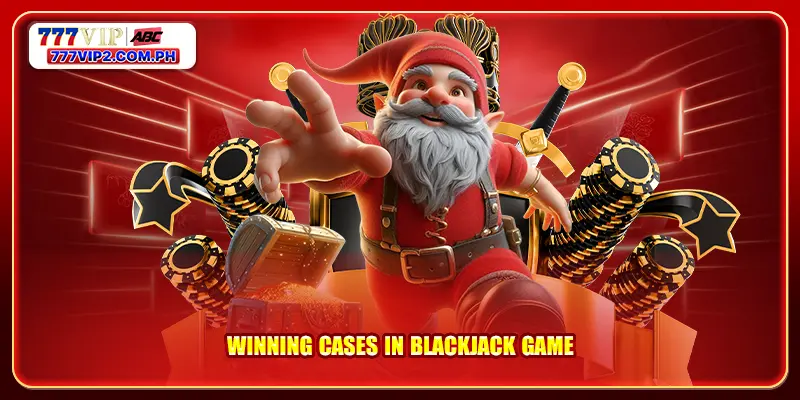 Winning Cases in Blackjack game